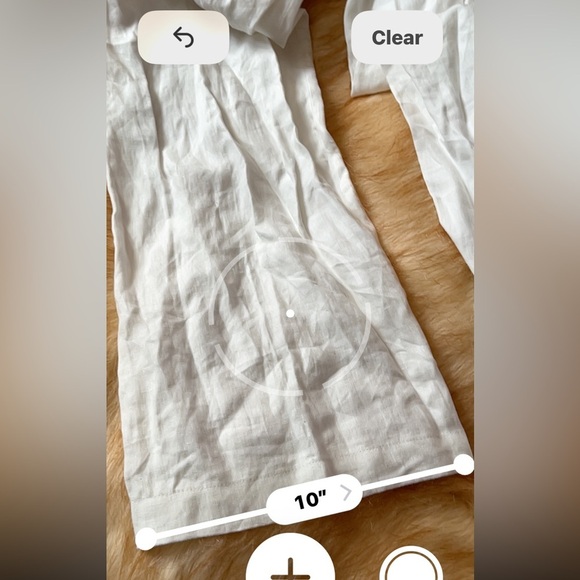 New MASSIMO DUTTI linen trouser Sz 8 US
High rise pant 5072 $129 wide leg - Picture 7 of 8